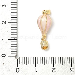 Подвески в виде воздушных шаров из латуни с эмалью&nbsp;KK-H254-01G-01