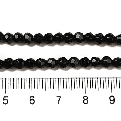 Натуральный черный обсидиан бисер пряди G-Z068-B10-02