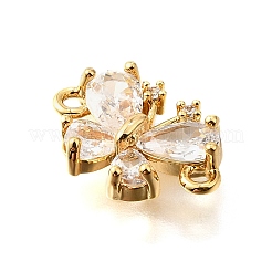 Латунные прозрачные подвески из кубического циркония&nbsp;KK-U065-04D-G