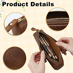 Étui à stylos en cuir&nbsp;AJEW-WH0410-227C