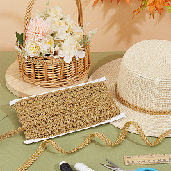 Кружевная лента «сороконожка» из полиэстера&nbsp;OCOR-WH0088-43B-03