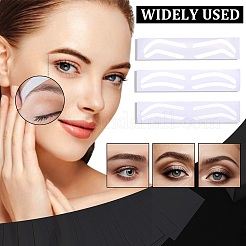 24шт 3 стиля пластиковая кожа для татуажа бровей&nbsp;AJEW-CP0009-58A