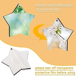 8 juego de 8 estilos para hacer pendientes en blanco por sublimación diy.&nbsp;DIY-SZ0007-73