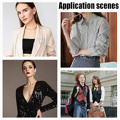 3 шт. 3 стиля булавка со стразами из сплава в виде звезды и луны JEWB-HY0001-46