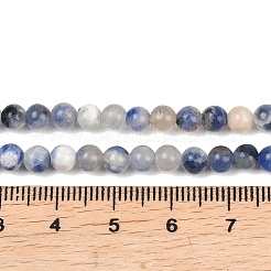 Естественно содалит круглый шарик нити&nbsp;G-E334-4mm-08