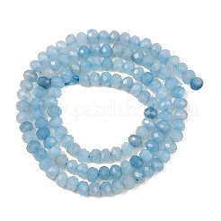 Brins de perles de jade blanc naturel teintées&nbsp;GG-CBAF9EE-A24-3x4mm