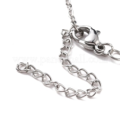 Розовый кварц кулон ожерелье NJEW-E154-07P