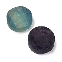 天然の蛍石カボション  フラットラウンド  25x7~10.5mm&nbsp;G-K338-39E-04