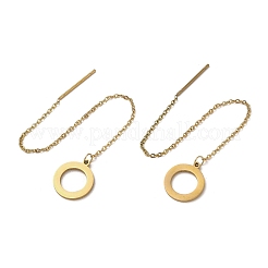 Серьги-гвоздики из нержавеющей стали 304 золотистого цвета EJEW-F333-01G