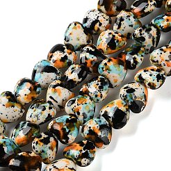 Нити из синтетических бирюзовых бусин&nbsp;TURQ-P002-01A-04