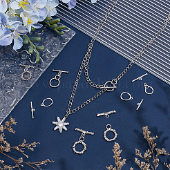 10 комплект латунных застежек-тоглов 5-х стилей&nbsp;KK-PH0012-27