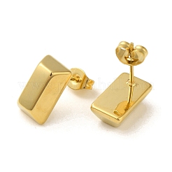 Серьги-гвоздики из нержавеющей стали 304 с вакуумным покрытием PVD&nbsp;EJEW-C099-06G