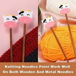 10шт 2 цвета коровы силиконовые бусины SIL-SZ0001-65