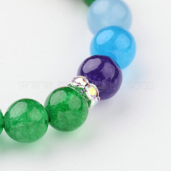 Agata naturali si estendono bracciali&nbsp;BJEW-E285-A05