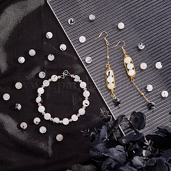 Нити бусин из натурального черного рутилированного кварца G-AR0003-57