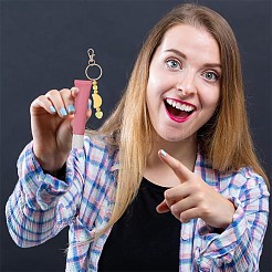 Diyキーホルダーキット  亜鉛合金製回転式ロブスタークロウ留め具付き  鉄製キーホルダーの留め具と丸カン  アクリルビーズ  ジッパー付きプラスチック製レーザーバッグ  真鍮製リング  ナイロン糸  ミックスカラー  31.5x13x5mm  穴：10mm  10pc&nbsp;DIY-BM0001-66