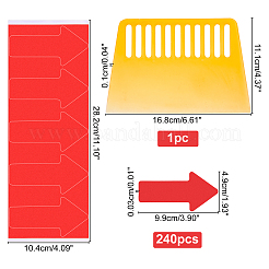 241 Stück PVC-Aufkleber in 2 Pfeil-Stilen&nbsp;DIY-FH0002-98