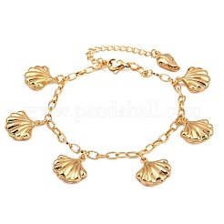 Летние браслеты с подвесками в виде морских животных из нержавеющей стали 304&nbsp;BJEW-D359-16C-G