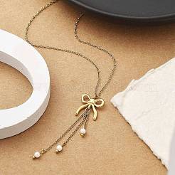 Ионное покрытие(ip) 304 нержавеющая сталь кулон ожерелье NJEW-K255-21G