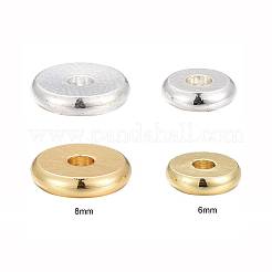 48 Stück 2 Größe 2 Farben Messing Spacer Beads Set&nbsp;KK-LS0001-03