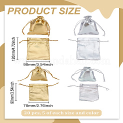 20 шт. 2 размера 2 цвета мешочки из органзы OP-LP0001-06