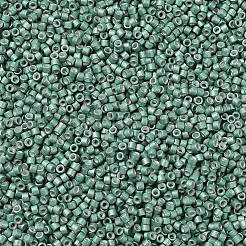 MIYUKIデリカビーズ  シリンダー  日本製シードビーズ  11/0  （db1171)亜鉛メッキマットダークミント  1.3x1.6mm  穴：0.8mm  約20000個/袋  100 G /袋&nbsp;SEED-J020-DB1171