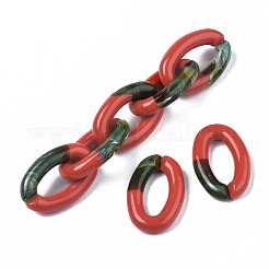 Двухцветные непрозрачные акриловые кольца OACR-S038-035E