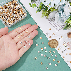 1000 шт. 2-х цветные пластиковые колпачки для бусин ccb&nbsp;CCB-DC0001-16