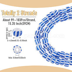2 filo di perline di lampwork fatte a mano&nbsp;BLOW-TADJ0001-01D