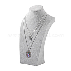 Стенды для ожерелья из ДВП и фланели ODIS-WH0061-38A