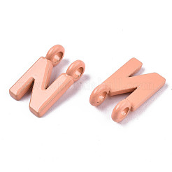 Pendentifs à lien à 2 boucle en alliage peint à la bombe&nbsp;LS-X-PALLOY-T075-48N-RS