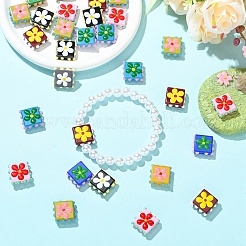 5 шт. эмалевые бусины ручной работы в технике лэмпворк&nbsp;LAMP-YW0004-06