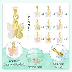 36 шт. 9-х цветные хрустальные люстры ручной работы в технике лэмпворк PALLOY-TA00157