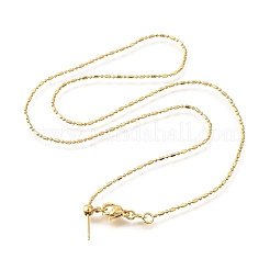 Collares deslizantes ajustables con cadena de bolas y columna de latón&nbsp;NJEW-E157-04G