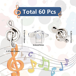 60 шт. европейские бусины из сплава в тибетском стиле&nbsp;FIND-SC0014-93