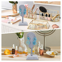 Подставки для сережек из бархата и дерева в форме ушей&nbsp;ODIS-WH0061-68A