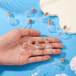 10 шт. 10 стиля мини-прозрачные подвески в виде бутылок&nbsp;FIND-TA0008-30