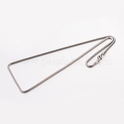 Не тускнеющие круглые цепочки-змейки из нержавеющей стали марки 304 STAS-M174-005P-2.4-01