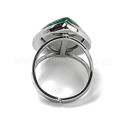 Кольца-манжеты из синтетического малахита из нержавеющей стали 304 G-Z056-09P-03