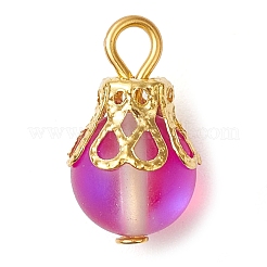 Круглые подвески из синтетического лунного камня PALLOY-JF03133-01