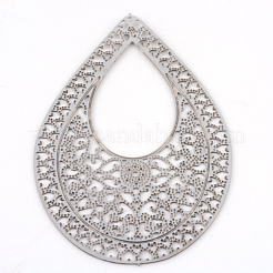 Большие филигранные подвески из нержавеющей стали 304&nbsp;STAS-S044-033