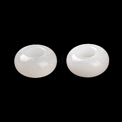 Natürliche weiße jade europäische perlen&nbsp;G-R488-02H