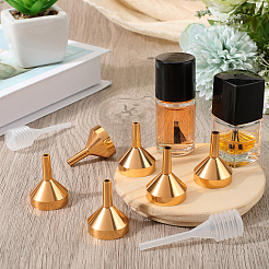 12 шт. алюминиевая воронкообразная воронка&nbsp;AJEW-GF0010-31G