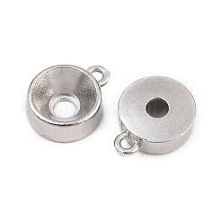 Strass-Charm-Fassungen aus Edelstahl 304&nbsp;SA-CBAC865-01D-P