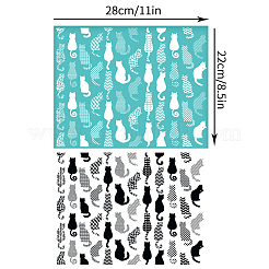 Самоклеящийся трафарет для шелкографии&nbsp;DIY-WH0338-330