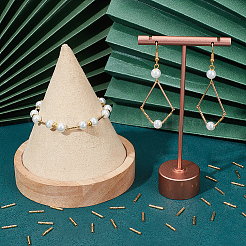 200 шт. латунные бусины с покрытием стойки KK-BBC0008-90