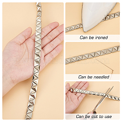 Шнур из нержавеющей стали с заклепками и клейкой обратной стороной длиной 2.5 ярд. OCOR-FG0002-34B