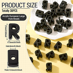 Perline europeo acrilico&nbsp;LS-OACR-TAC0013-14R