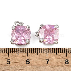 Латунь прокладывает кубические циркониевые прелести KK-L241-01P-03