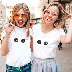 12 пара глаз с компьютерной вышивкой утюгом/пришивными заплатками PATC-FG0001-82